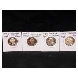 1976S-1979S Washington Proof Quarters