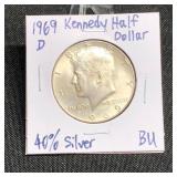 1969D Kennedy Half Dollar