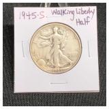 1945S Walking Liberty Half Dollar