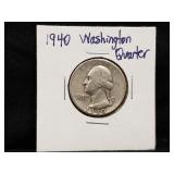 1940 Washington Quarter