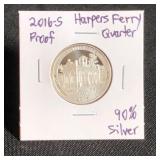2016S Silver Proof Quarter - Harpers Ferry