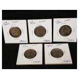 5 Jefferson War Nickels