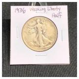 1936 Walking Liberty Half Dollar