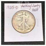 1935D Walking Liberty Half Dollar