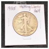 1935 Walking Liberty Half Dollar