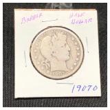 1907O Barber Half Dollar