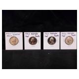 (4) Washington Proof Quarters