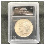 1922D Peace Silver Dollar