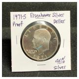1971S Silver Eisenhower Proof Dollar