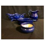 Cobalt Blue Ceramic Decor Lot