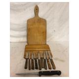 Cutting Boards and Knife Cutlery Kitchen Lot