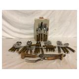 Faux Antler Handle Cutlery Set in Case
