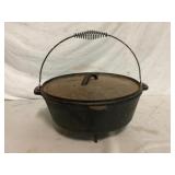 Cast Iron Camp Dutch Oven 3-Leg Wire Bail