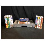 Samsung DVD VHS Combo Player and VHS Tapes