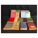 Lot of 12 Antique Hardcover Books