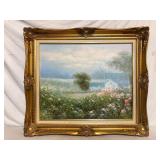 Framed Impressionist Oil Painting Landscape
