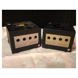 Two Nintendo GameCube Consoles Black