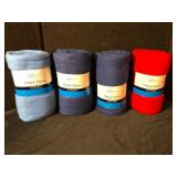 Mainstays Fleece Throw Blankets Lot of 4