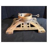 Antique Cast Iron Art Deco Tree Stand