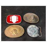 Pancho Villa Pewter Indian Buckle Group