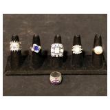 Statement Cocktail Ring Lot With Stones