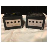 Black Nintendo GameCube Console Pair (As-Is)