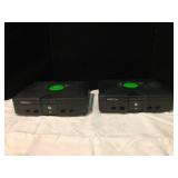 Two Microsoft Original Xbox Consoles