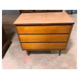 Bassett MCM Walnut 3-Drawer Chest