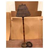 Faux Bamboo Tropical Floor Lamp