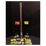 Fishing Lot Crappie Baits Hooks and Reels