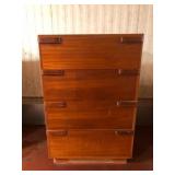 Cavalier Wood 4-Drawer Chest Figural Pulls