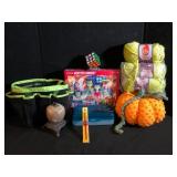 Lot of Craft Yarn Puzzles and Household Items