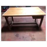 Vintage Hamilton Oak Drafting Table Tilt Top