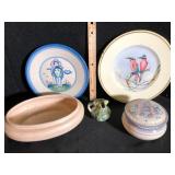Home Decor Pottery Lot Signed Hadley Wedgwood