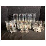 Mixed Lot of Clear Glass Tumblers and Shakers