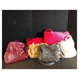 Lot of Six Handbags Including Vera Bradley