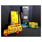 Vintage Toy Lot Fisher-Price and Bank