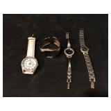 Silver-Tone Fashion Watch Lot Women Quartz