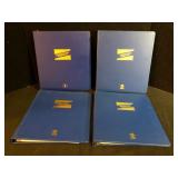USPS Commemorative Stamp Club Albums Lot of 4