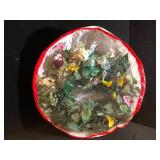 Artificial Floral Arrangement in Round Case