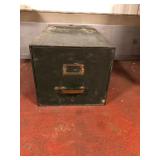 Vintage Steel Single-Drawer File Card Cabinet