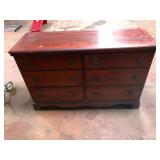 Mahogany Double Dresser 8 Drawers Model 2754