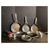 Mixed Cookware Lot Tramontina and Calphalon
