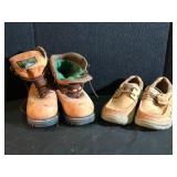 Skechers Shoes and Bone Dry Work Boots Pair