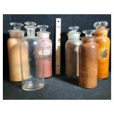 Antique Apothecary Pharmacy Bottles Lot