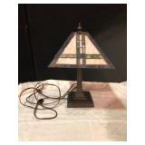Tiffany-Style Mission Stained Glass Table Lamp