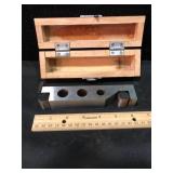Precision Machinist Sine Bar in Wood Case
