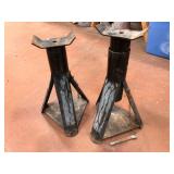 Heavy-Duty Black Pin Jack Stands Lot of 2