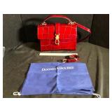 Dooney and Bourke Red Croc Flap Crossbody