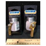 Dramm Aluminum Shut-Off Valves Lot of 2